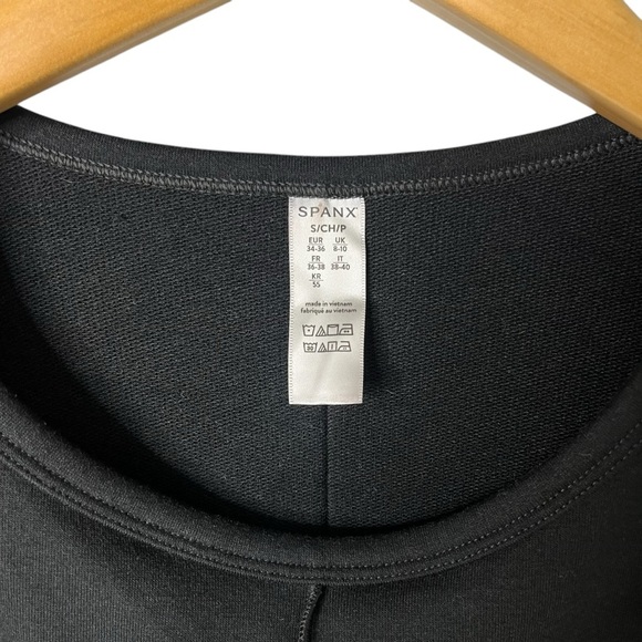 Spanx Perfect Length Dolman 3/4 Sleeve Top Size Small Black - Picture 4 of 7